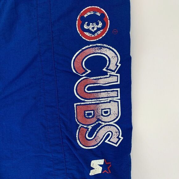 Vintage 90s Chicago Cubs Shorts Mens XL X-Large Blue Starter Swimming Baseball - Picture 3 of 6